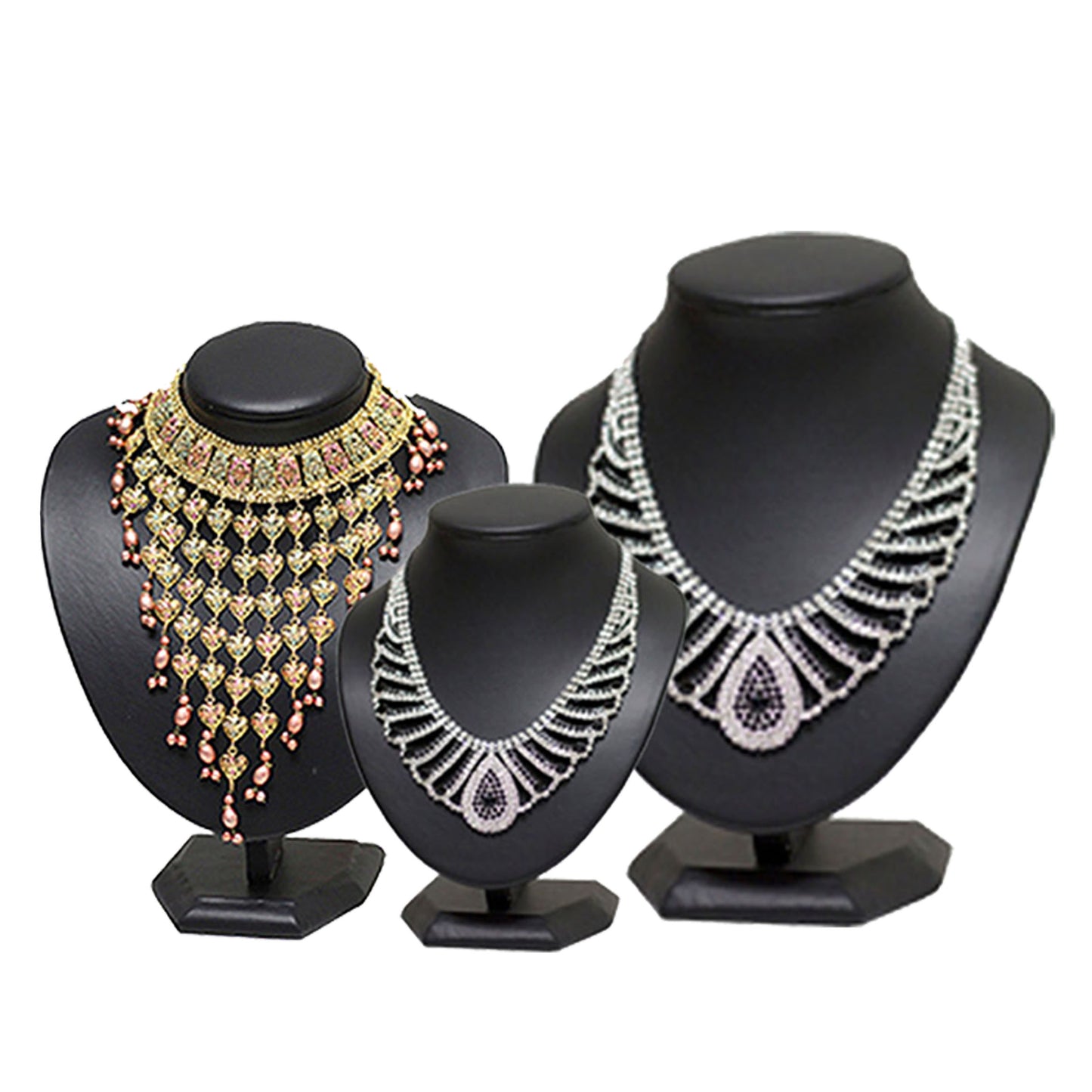Leatherette Neck Display - Small