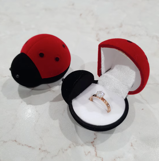 Lady Bug Ring Box