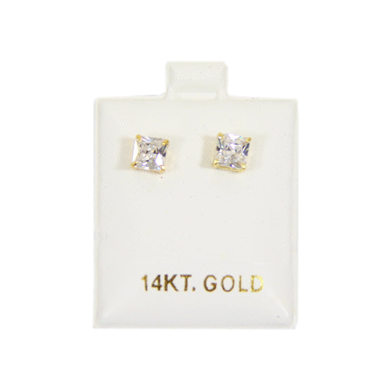 Puff Earring Pads - White 14KT GOLD - Pack of 100