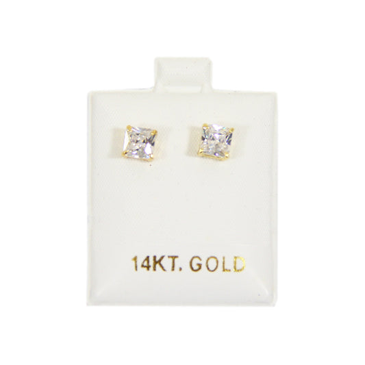 Puff Earring Pads - White 14KT GOLD - Pack of 100