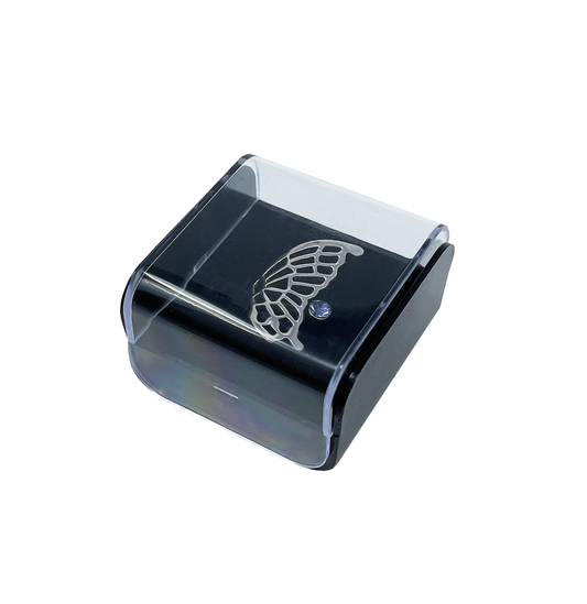 Black Plastic Gift Ring Box