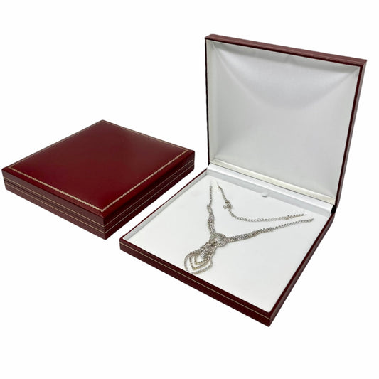 Exclusive Gold & Burgundy Leatherette Set Box