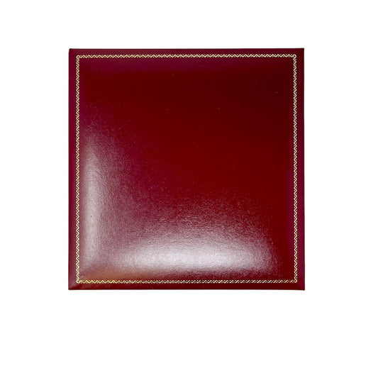 Exclusive Gold & Burgundy Leatherette Set Box