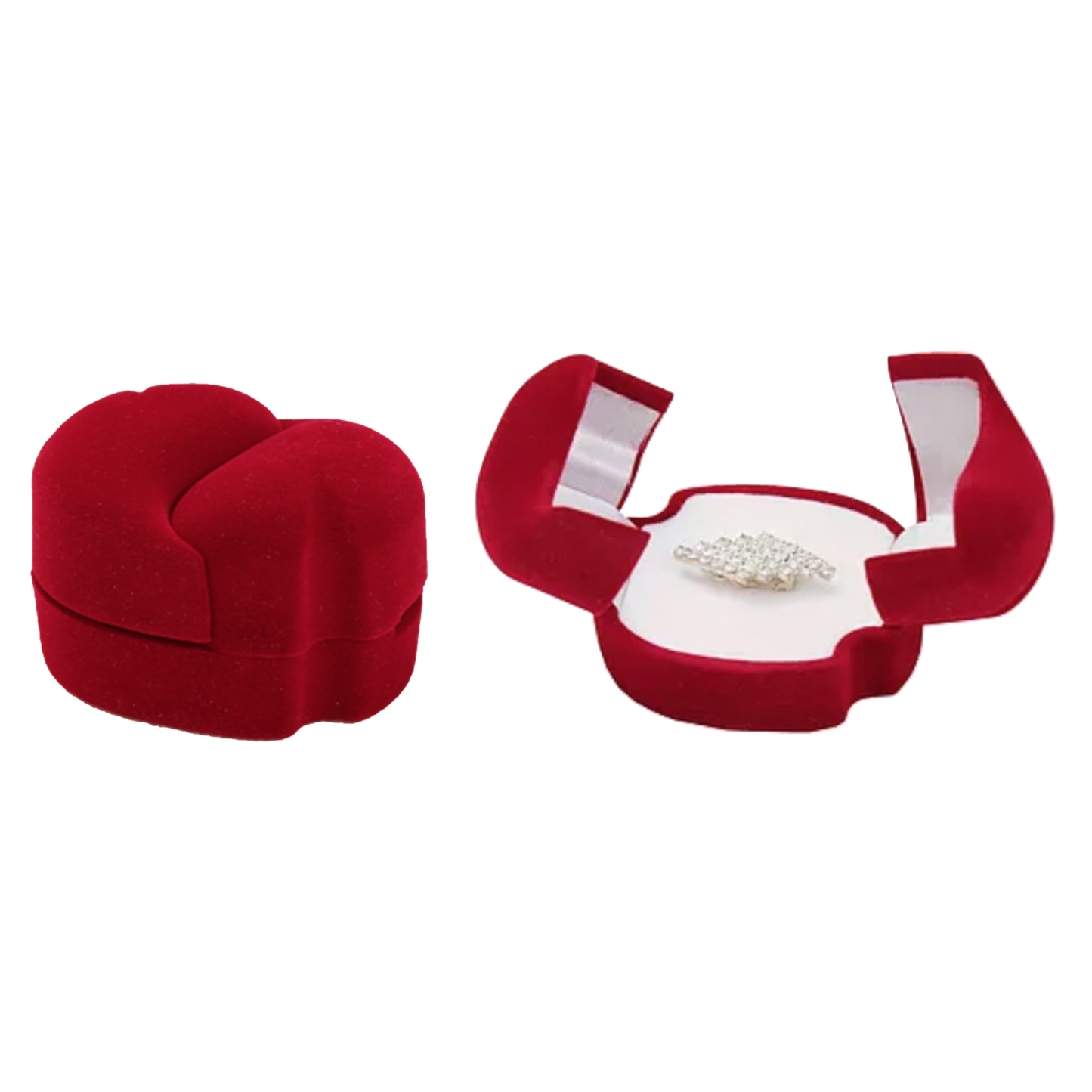 Double Heart Ring Jewellery Box