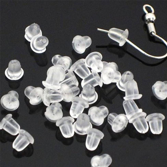 Earring Back Stoppers Rubber (Pack of 100)