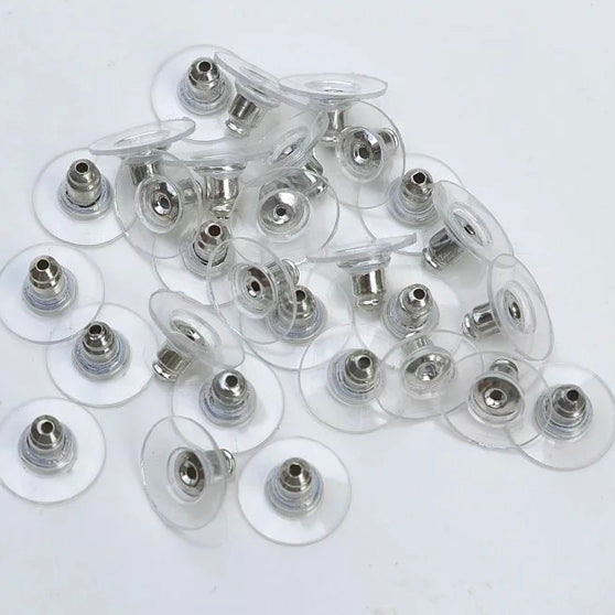 Earring Back Stoppers Silver (Pack of 100)