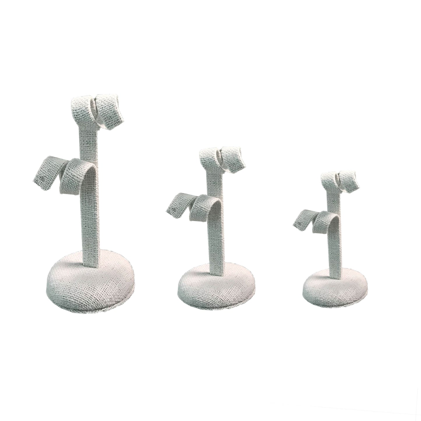 Set of 3 Burlap Earring Stand $8.99/each