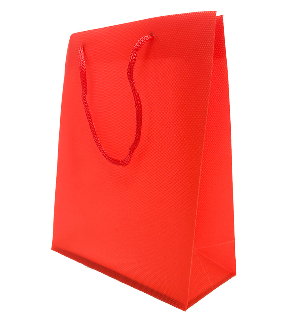 12 Assorted Colours granulated plastic gift bags - X-Small ($0.41/each)